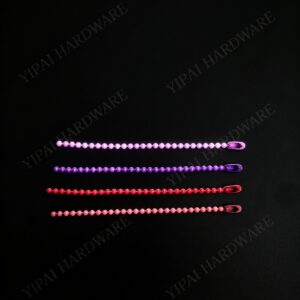 Stainless Steel Color-Painted Beaded Ball Chain