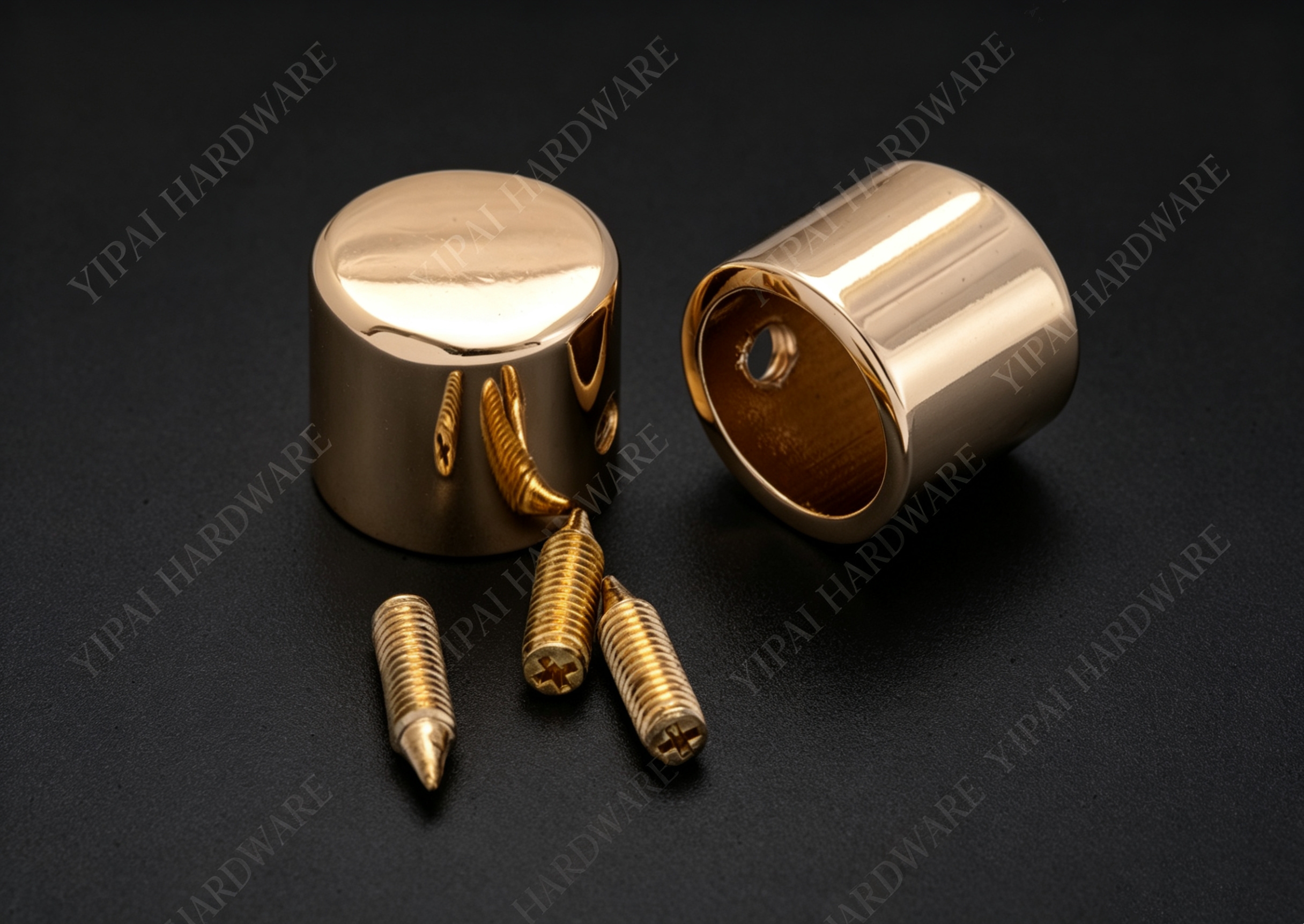 YIPAI Hardware Adjustable Gold-Plated Cord End Stoppers - Image 5