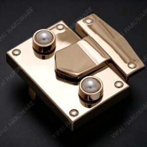 Pearl Decorated Gold-Plated Bag Lock