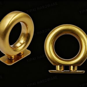 Polished Gold-Plated Ring Handbag Hardware (Eco-Friendly Zinc Alloy)