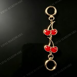 Cherry Charm Gold-Plated Bag Extender