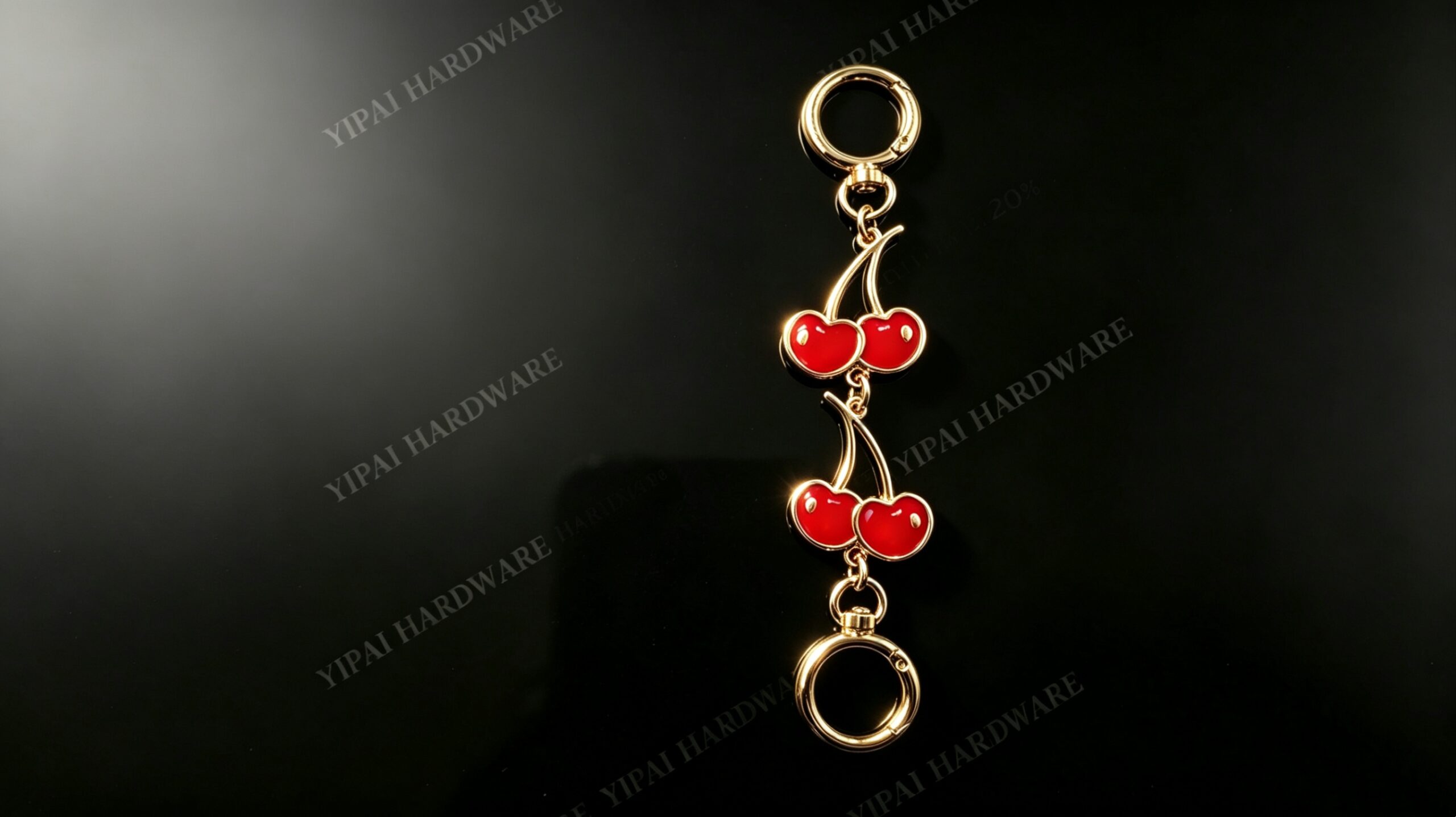 Cherry Charm Gold-Plated Bag Extender