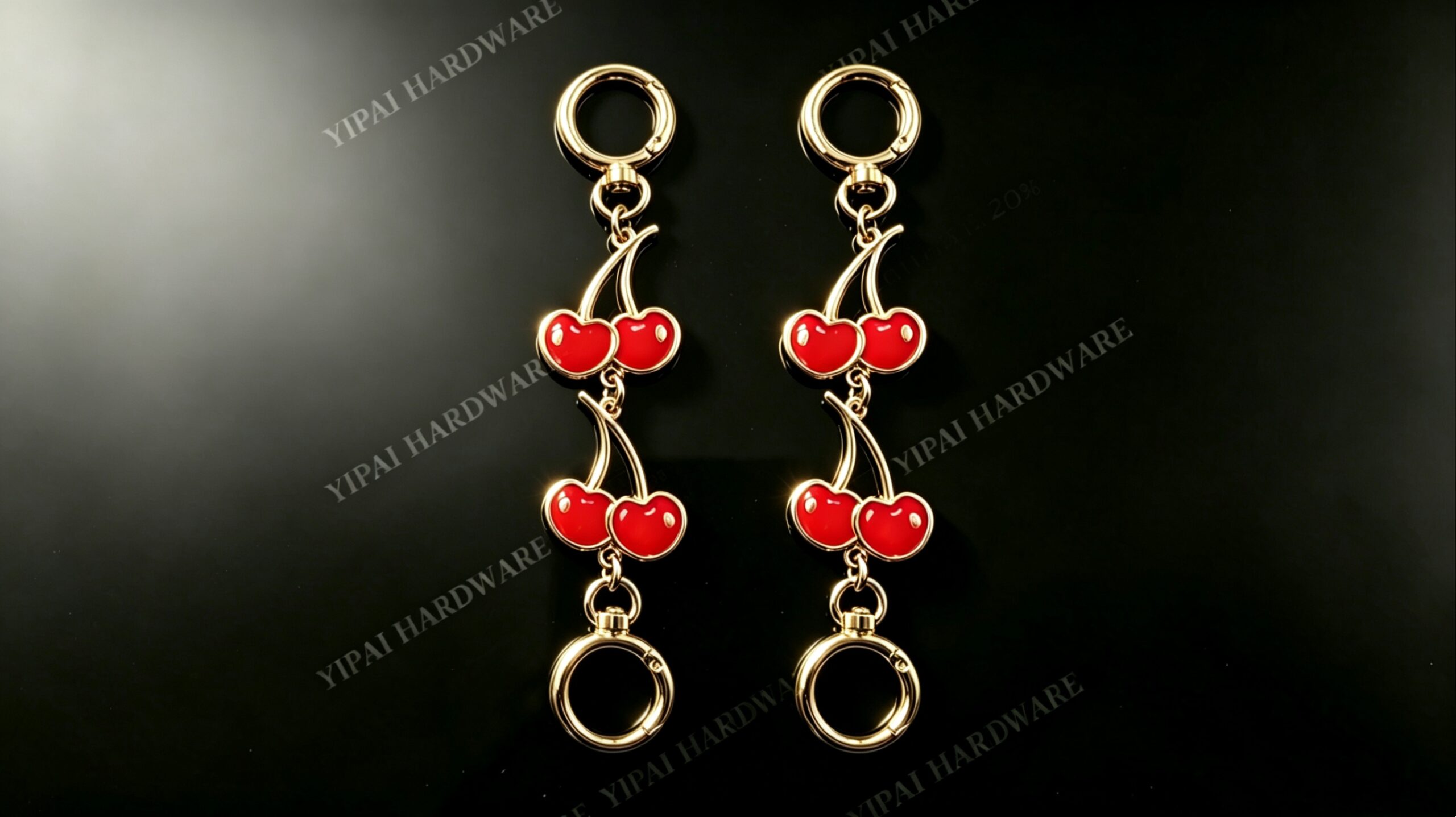 Cherry Charm Gold-Plated Bag Extender - Image 2