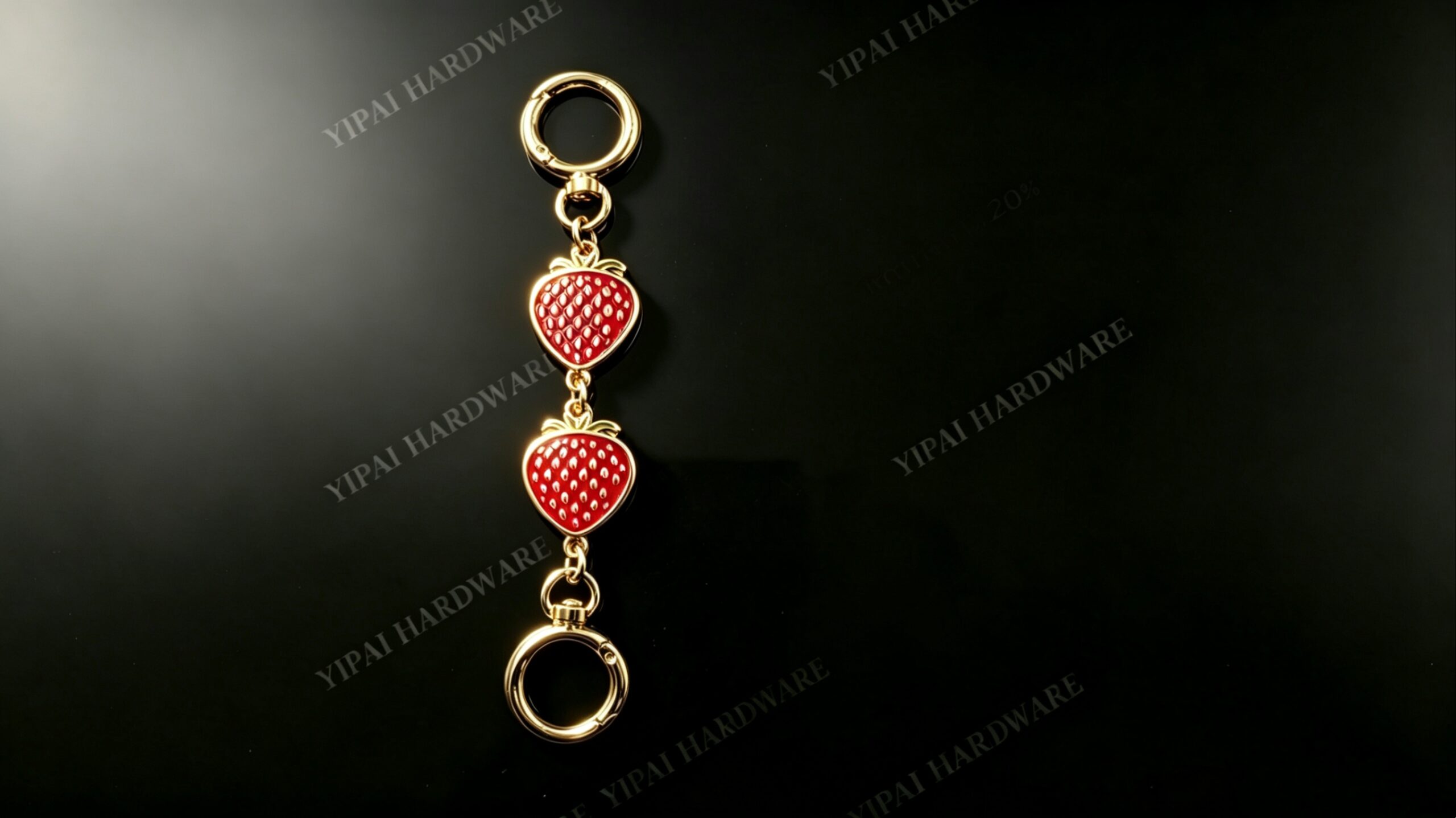 Strawberry Delight Gold-Plated Bag Extender