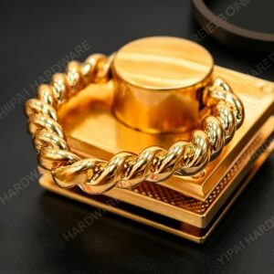 Twisted Rope Gold-Plated Bag Lock